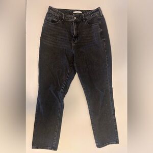 Black High-Rise Mom Jeans